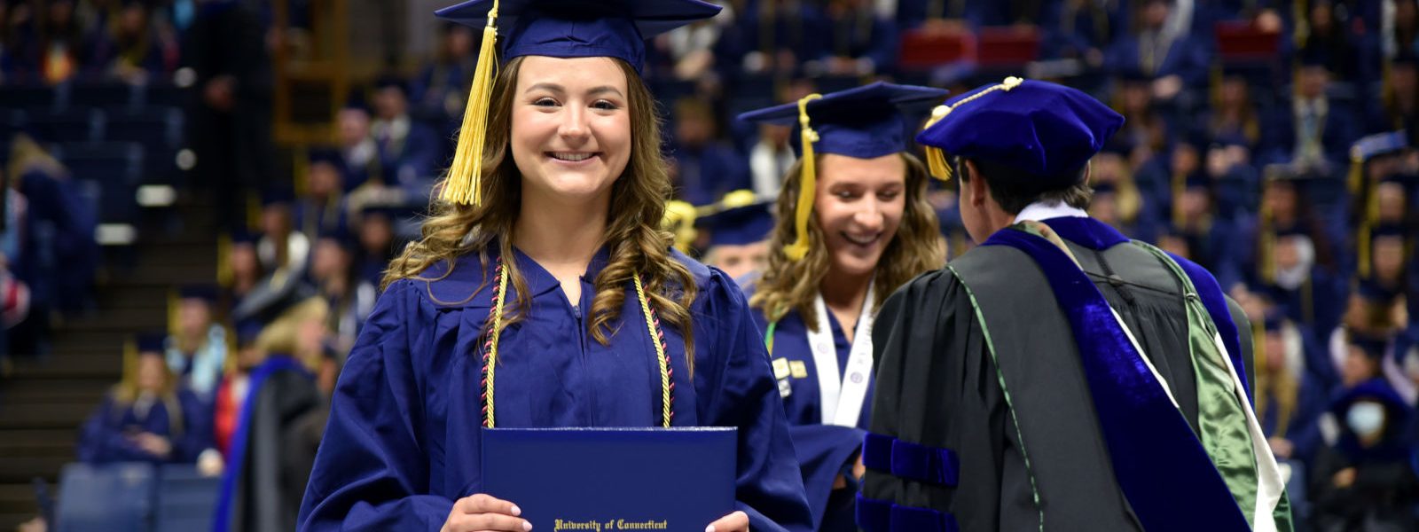 2022 College of Agriculture, Health and Natural Resources Commencement at Gampel Pavilion. May 7, 2022. (Dalton Scott/UConn Photo)